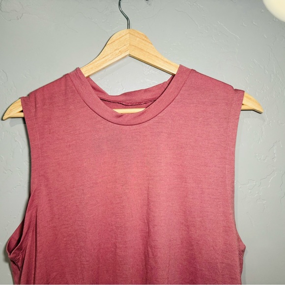 Rae Mode DreamKnit Sleevless Love Tank Ultra Soft Cranberry Mauve Size Large NWT - Picture 5 of 14